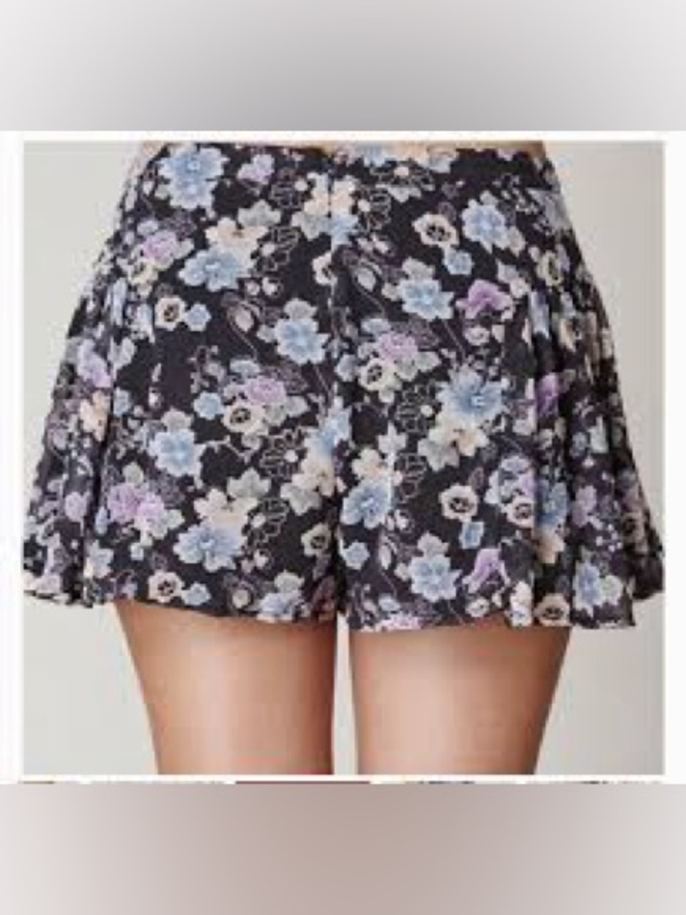 Free People Floral Chiffon High Rise Shorts size 8